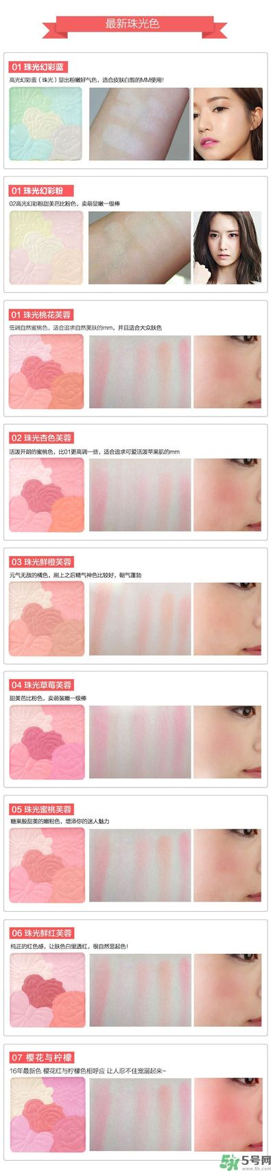 canmake花瓣腮紅色號對比圖？canmake五色花瓣腮紅試色