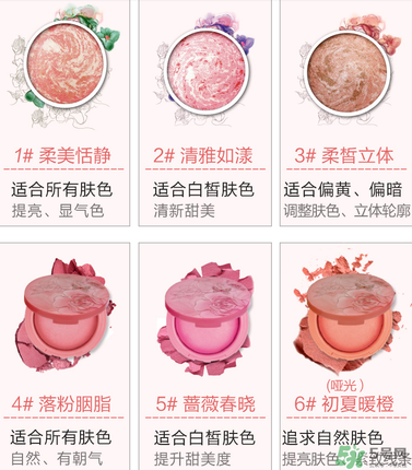瑪麗黛佳腮紅怎么選？瑪麗黛佳腮紅試色