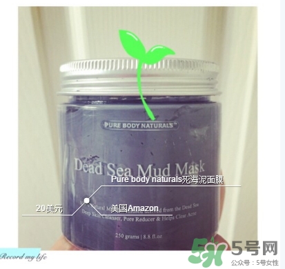 pure body naturals死海泥面膜怎么樣？
