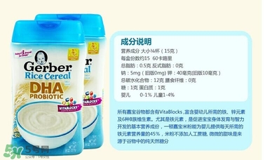 嘉寶dha米粉含鐵嗎？ 嘉寶dha米粉含鐵量多少？