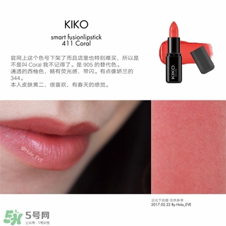 kiko唇膏411多少錢？kiko口紅411試色