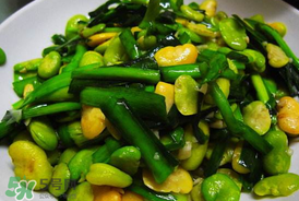 蠶豆和韭菜能一起吃嗎？韭菜炒蠶豆的做法