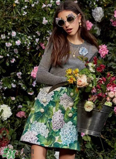 dolce gabanna杜嘉班納2017秋冬繡球花系列怎么樣_好看嗎？