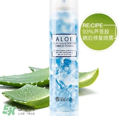 recipe水晶蘆薈膠噴霧怎么樣？recipe水晶蘆薈膠噴霧怎么用