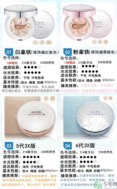 age20s粉底好還是赫拉氣墊好？