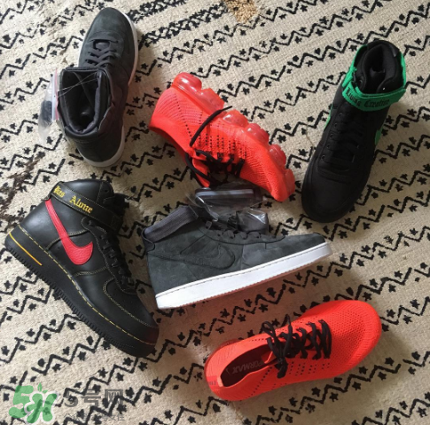 vlone與nike air force 1high聯(lián)名款運(yùn)動(dòng)鞋配色有哪幾種？