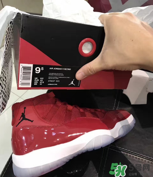 air jordan 11 gym red安東尼全紅配色實物怎么樣？