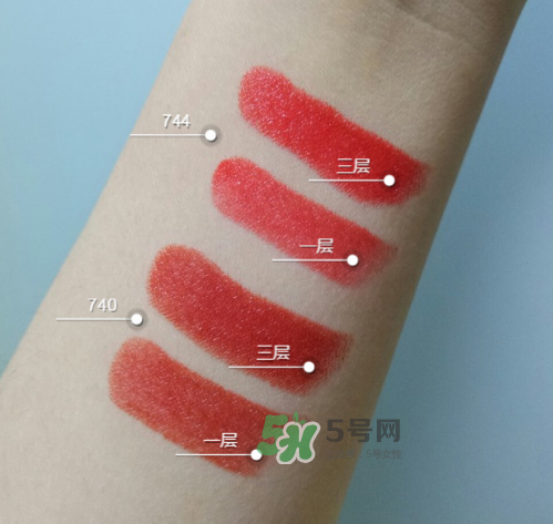 dior740和744哪個(gè)好看？迪奧740和744試色對比