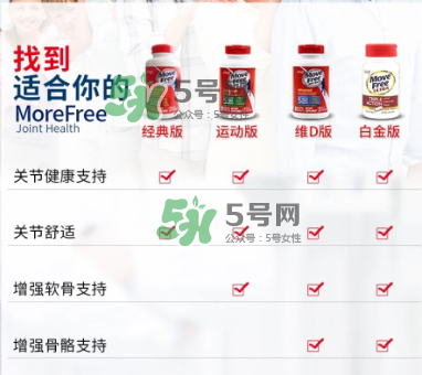 movefree紅藍(lán)綠區(qū)別 movefree維骨力有哪幾款？