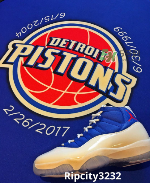 漢密爾頓同款air jordan 11活塞隊(duì)配色會發(fā)售嗎？