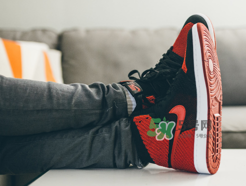 air jordan 1 flyknit banned上腳怎么樣？aj1編織款毛線鞋上腳效果