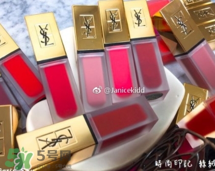 ysl絲絨印記啞光唇露多少錢？ysl絲絨啞光唇露試色