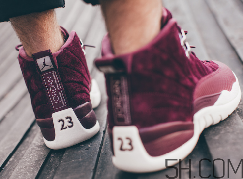 air jordan 12 bordeaux紅酒配色上腳效果怎么樣？