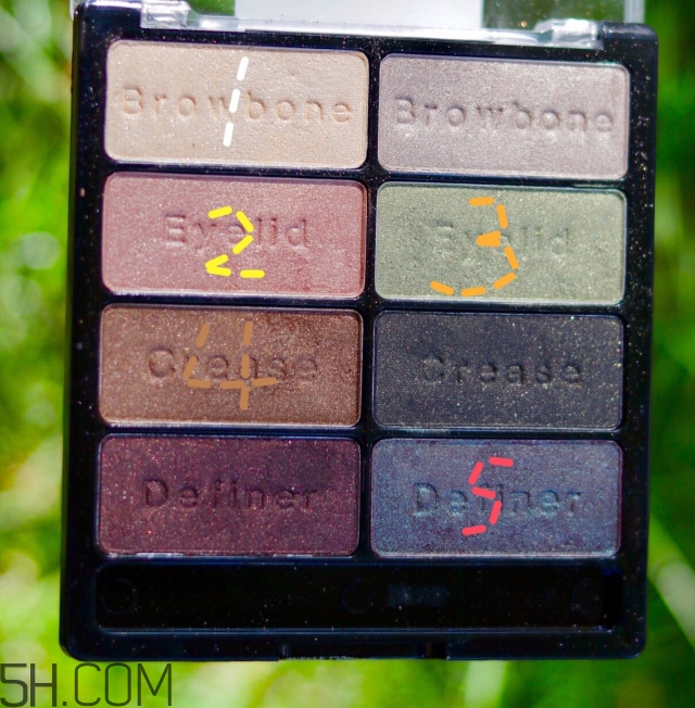 wet n wild8色眼影盤(pán)試色_畫(huà)法教程