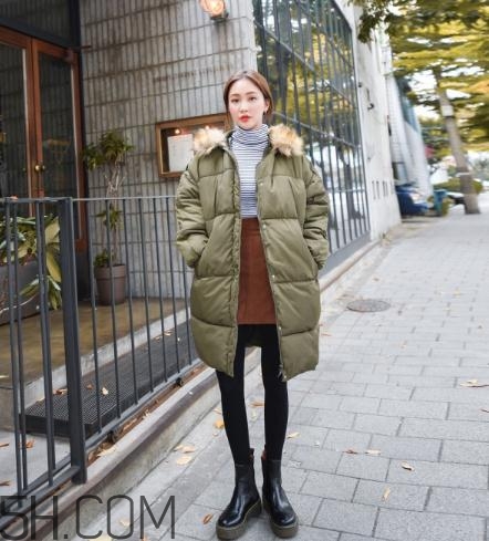 綠色羽絨服怎么搭配？綠色羽絨服搭配圖片