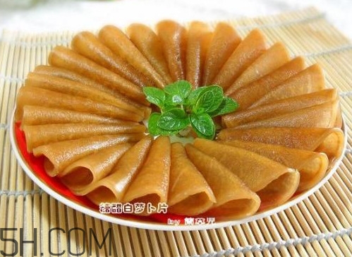糖醋蘿卜皮怎么做？怎么用菜刀削蘿卜皮和薄蘿卜片