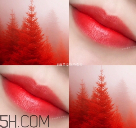 橘紅色口紅是什么顏色？橘紅色口紅試色效果圖