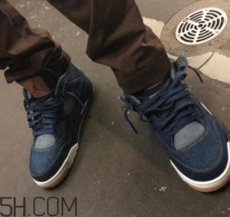levis與air jordan 4聯(lián)名款實物什么樣_多少錢？