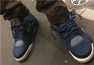levis與air jordan 4聯(lián)名款實(shí)物什么樣_多少錢(qián)？