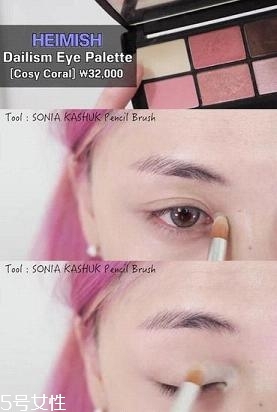 南瓜色眼影怎么畫？南瓜色眼妝畫法教程