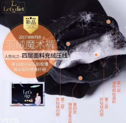 lets diet羽絨褲怎么樣？lets diet兩款尺碼選擇