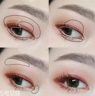 內(nèi)雙怎么畫眼影？使用啞光OR微珠光眼影