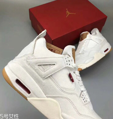 levis與air jordan 4聯名白色版發(fā)售時間_實物曝光