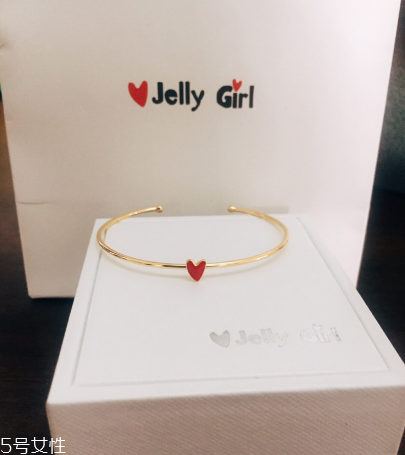 jelly girl愛心開口手鐲多少錢_在哪買？